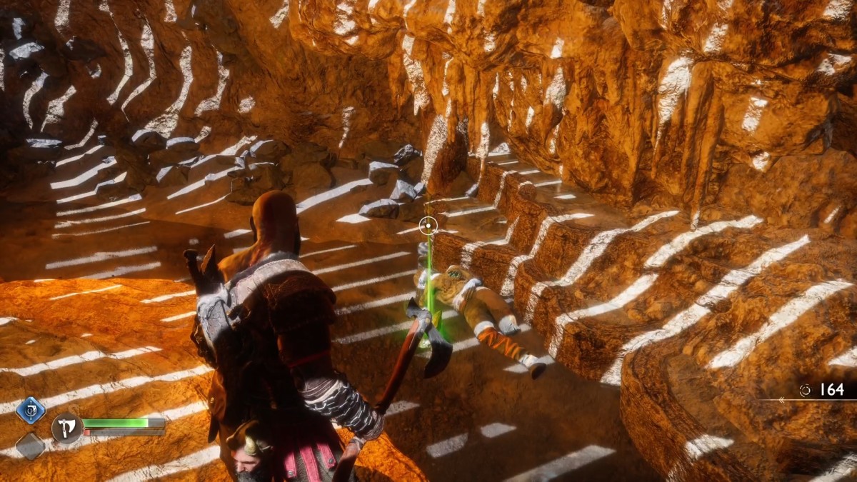 Healthstone found after a fight in God of War Ragnarok Valhalla DLC